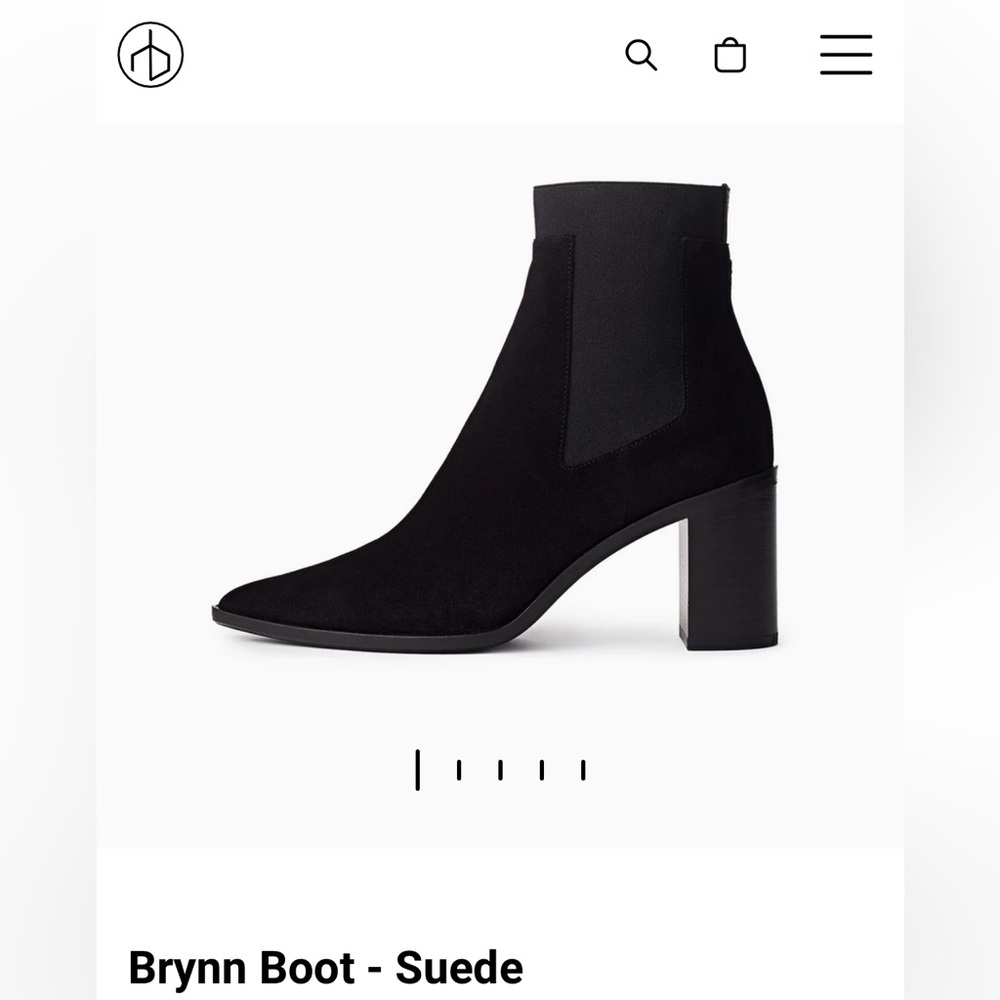 Rag & Bone Black Suede Chelsea Bootie